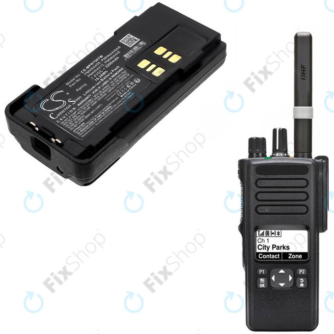 Батерия за Motorola Dp2600e, Dp4000, P8608, Xpr3000, Xpr7350, 2200mAh, Li-Ion, 7.4V, PMNN4409, HQ