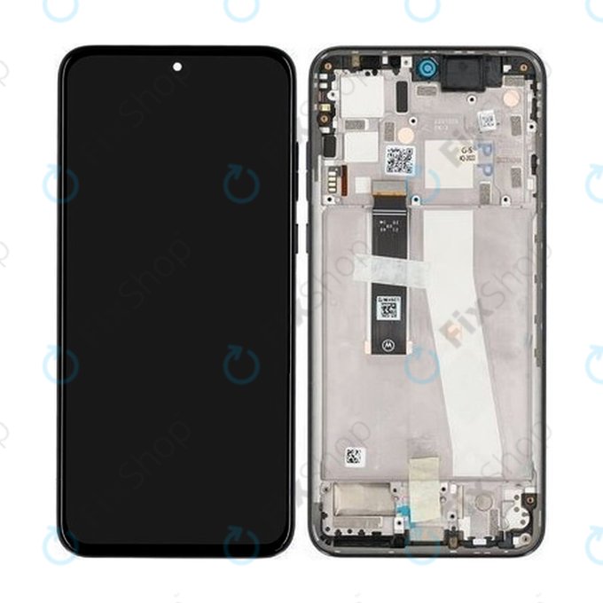 дисплей за Motorola Edge 30 Neo XT2245, Тъчскрийн и рамка, 5D68C21403, Black Onyx, Genuine Service Pack