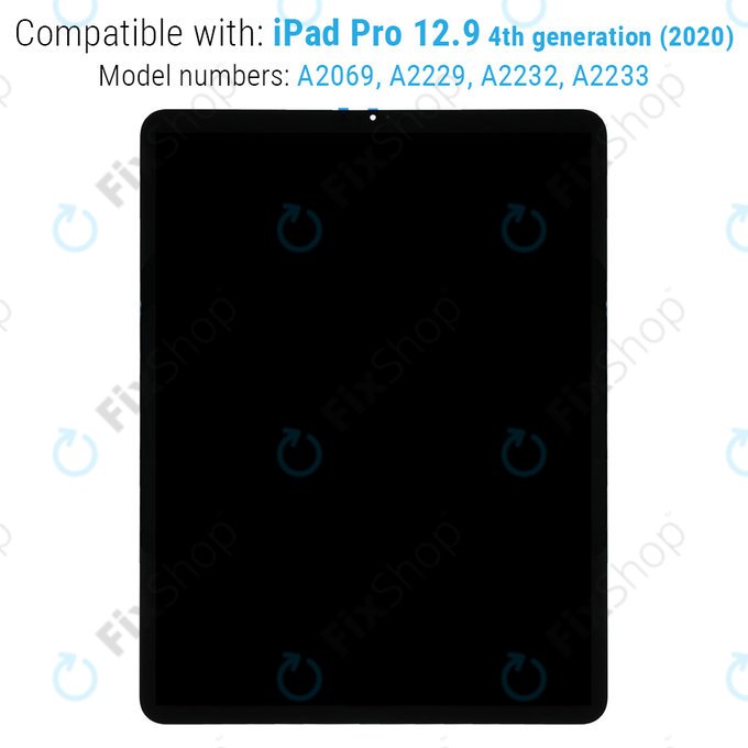 LCD дисплей за iPad Pro 12.9" (4th Gen 2020), Тъчскрийн и IC Board cout Frame, Refurbished