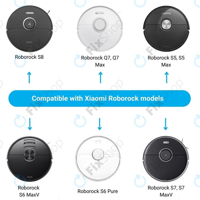 Зарядна станция за Xiaomi Roborock S5 Max, S6 Pure, S6 MaxV, S7, S7 MaxV, Q7, Q7 Max, бял, White