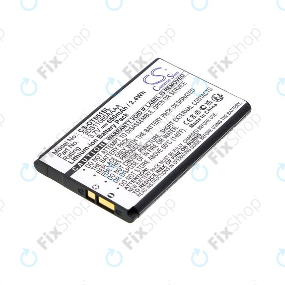 Батерия за Alcatel Lollipops, 650mAh, Li-Ion, 3.7V, 3DS11080AAAA, HQ