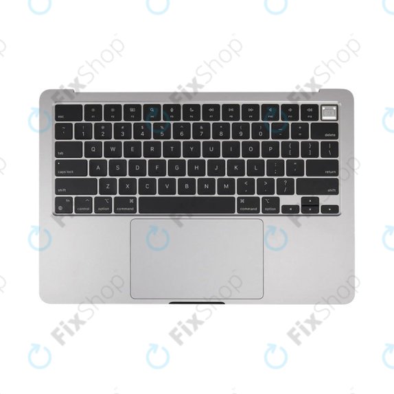 Горен корпус с клавиатура за MacBook Air 13", A3113 (2024), с US клавиатура и батерия, Space Gray, 661-40227, Genuine Apple