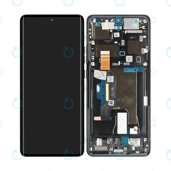 Дисплей OLED за Motorola Edge 50 Ultra, Forest Grey, Тъчскрийн с рамка