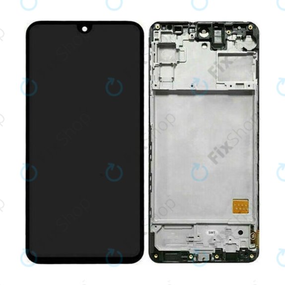 дисплей OLED за Samsung M31s M317F, Тъчскрийн и рамка, Mirage Black