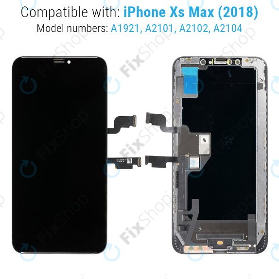 Дисплей за iPhone XS Max, Тъчскрийн с рамка, Refurbished