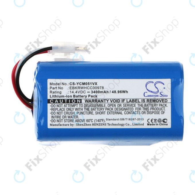 Батерия за iClebo ARTE YCR-M05, 3400mAh, Li-Ion, 14.4V, EBKRBKDL001039, HQ