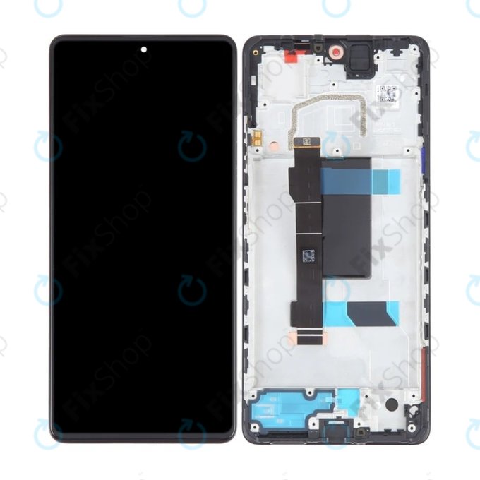 дисплей OLED за Xiaomi Poco X5 Pro, Тъчскрийн и рамка, Astral Black