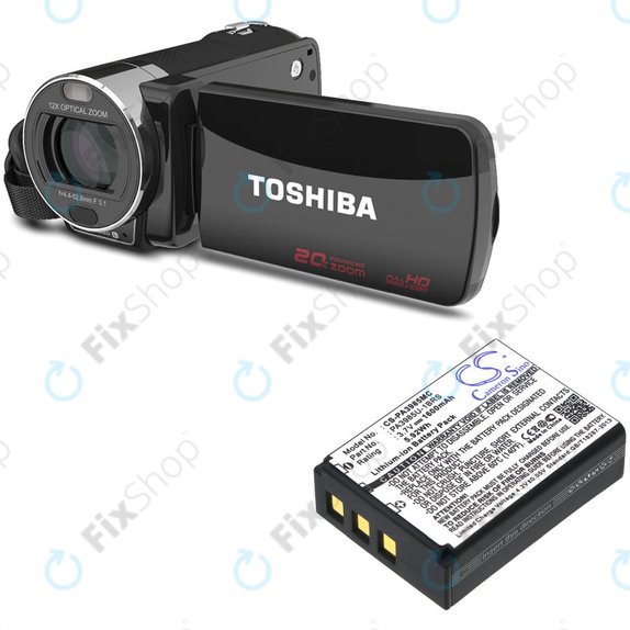 Батерия за Toshiba Camileo X200, X400, 1600mAh, Li-Ion, 3.7V, PA3985, HQ