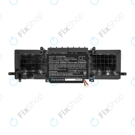 Батерия за Asus Zenbook UX333FN, Zenbook UX333FA, 4250mAh, Li-Pol, 11.55V, C31N1815, HQ