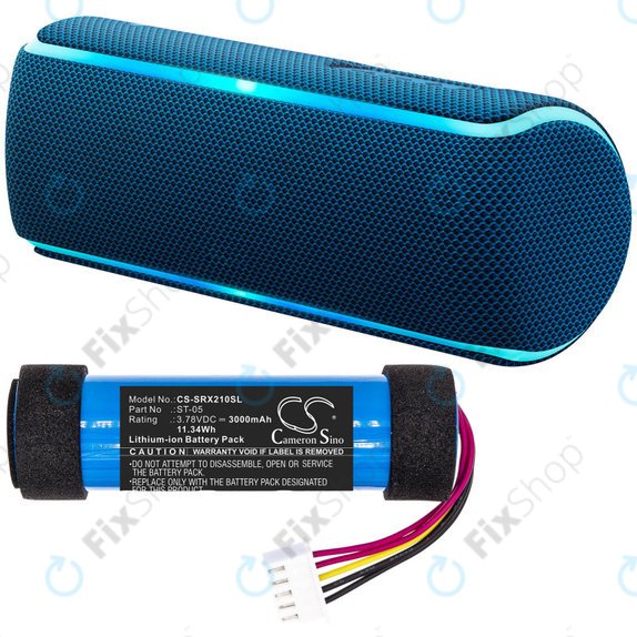 Батерия за Sony SRS-XB21, 3000mAh, Li-Ion, 3.78V, ST-05, HQ