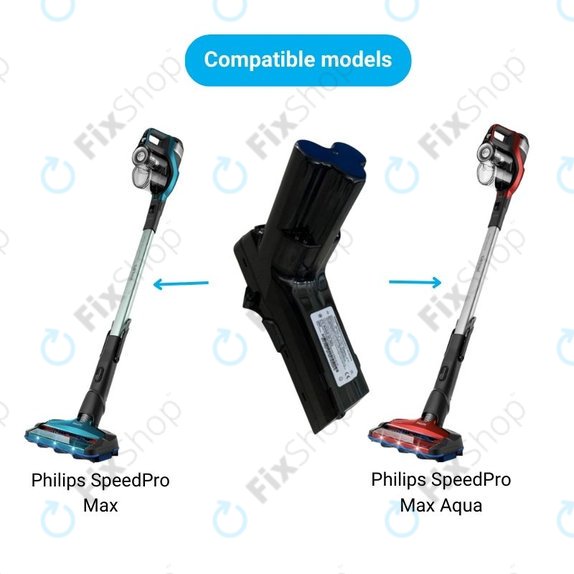 Батерия за Philips SpeedPro Max, SpeedPro Max Aqua, 8000-series, 18650HE2, Li-Ion 25.2V 2400mAh
