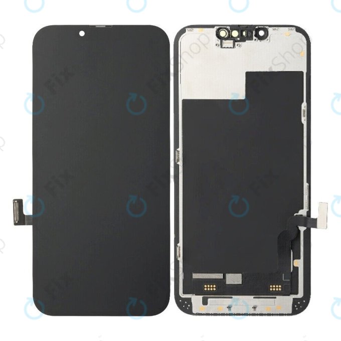 Дисплей Soft OLED за iPhone 13, Тъчскрийн с рамка, FixPremium