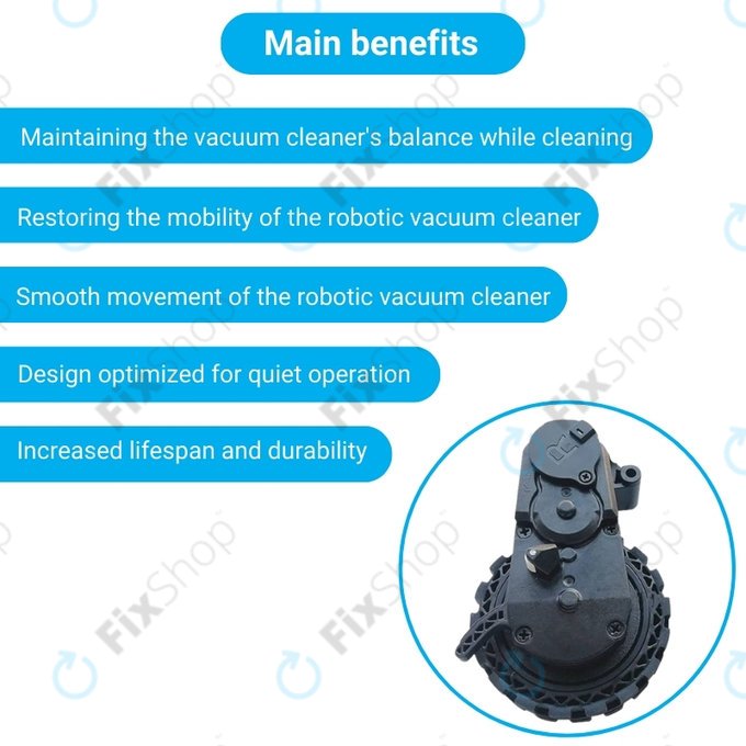 Колело с мотор за Ecovacs Deebot N-series, T-series, Ozmo-series, десен, Right