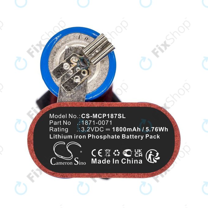 Батерия за Ermila Bellina, Moser Chrom Style Pro 1871, 1800mAh, LiFePO4, 3.2V, 1871-0071, HQ