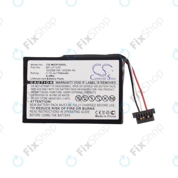 Батерия за Mitac Mio P350, 1700mAh, Li-Ion, 3.7V, BL-LP1230, HQ