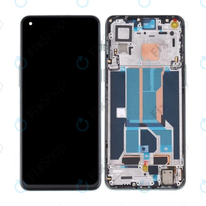 дисплей OLED за OnePlus Nord 2 5G, Тъчскрийн и рамка, Green Woods