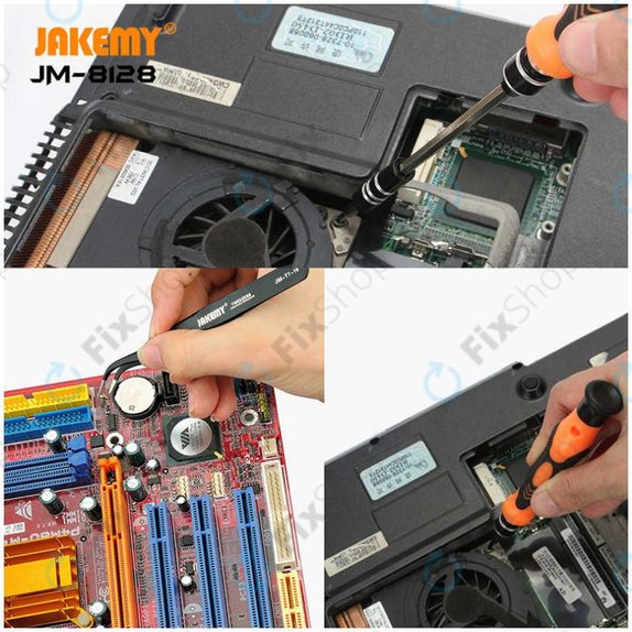 Магнитен сменяем прецизен комплект отвертки 45в1, Jakemy JM-8128