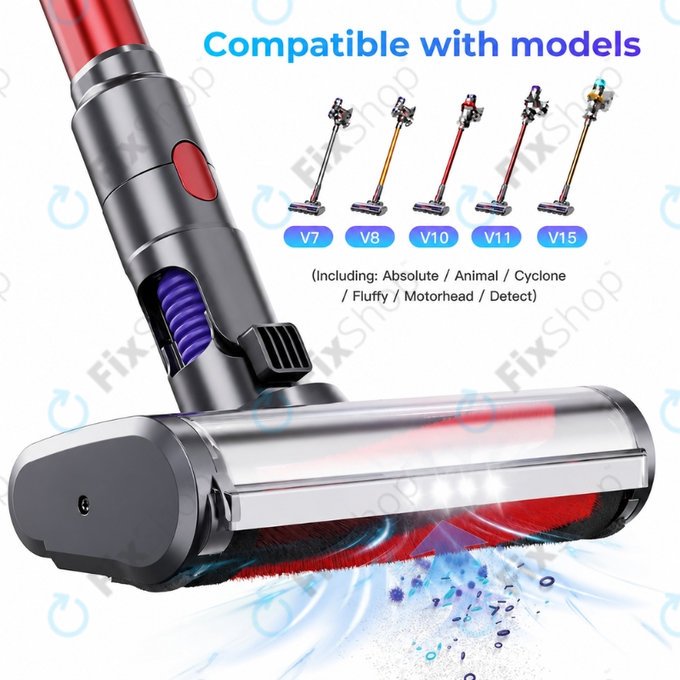 Подова глава с LED светлина за Dyson V-series, Outsize