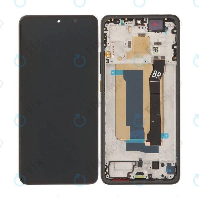 Дисплей OLED за Xiaomi Poco X7 Pro, Yellow, Тъчскрийн с рамка