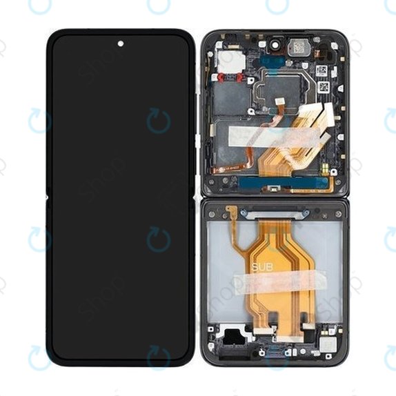 Дисплей за Xiaomi Mix Flip 2405CPX3DC, Black, Тъчскрийн с рамка, 560002000N800 Genuine Service Pack