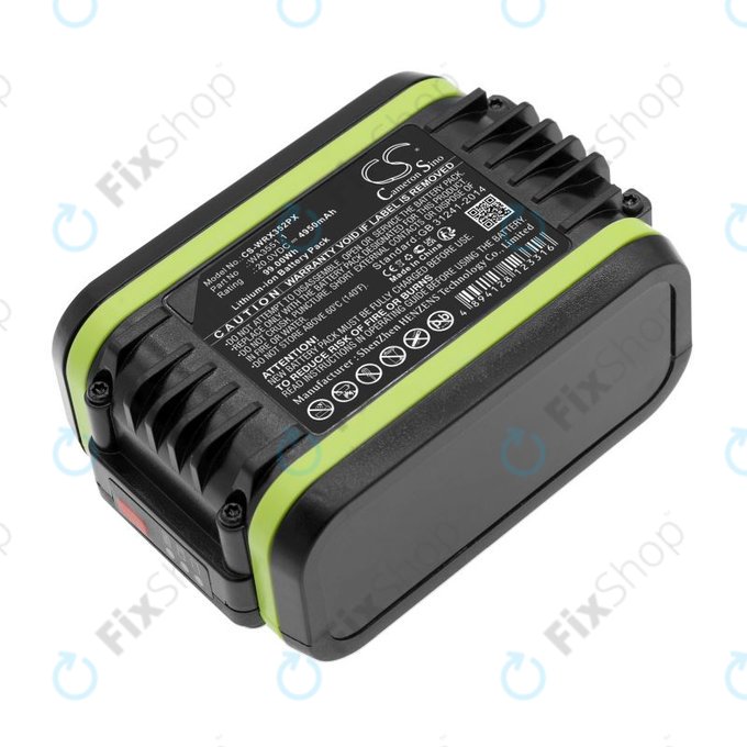 Батерия за Worx WX800.9 MAX, WX-JCR.9, 4950mAh, Li-Ion, 20V, WA3551.1, HQ