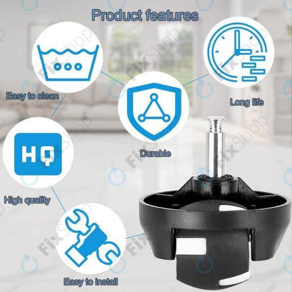 Предно колело за Eufy Robovac-series, Black, Черен