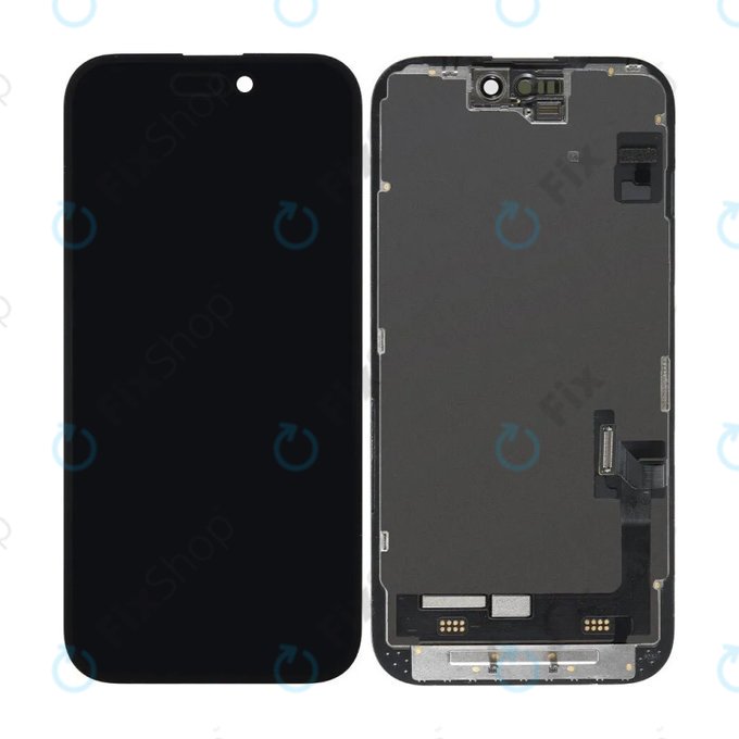 Дисплей In-Cell FHD за iPhone 15, Тъчскрийн с рамка, FixPremium