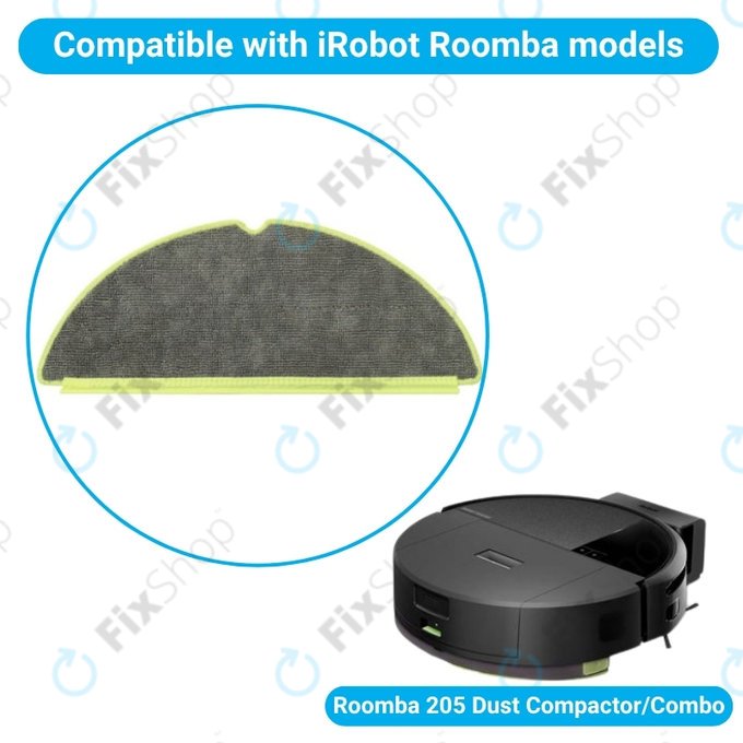 Моп кърпа за iRobot Roomba 205 Dust Compactor, Dust Compactor Combo