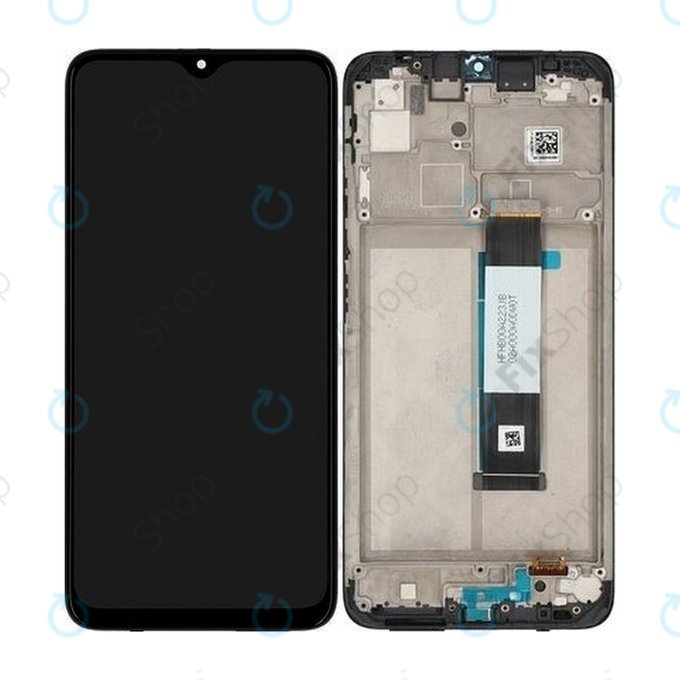 дисплей за Xiaomi Redmi 9T, Тъчскрийн и рамка, 560001J19S00, Carbon Gray, Genuine Service Pack