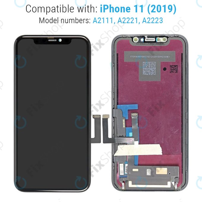 Дисплей In-Cell HD+ за iPhone 11, Тъчскрийн с рамка