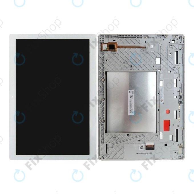 LCD дисплей за Lenovo Tab M10 TB-X505, Тъчскрийн и рамка, бял, White, TFT