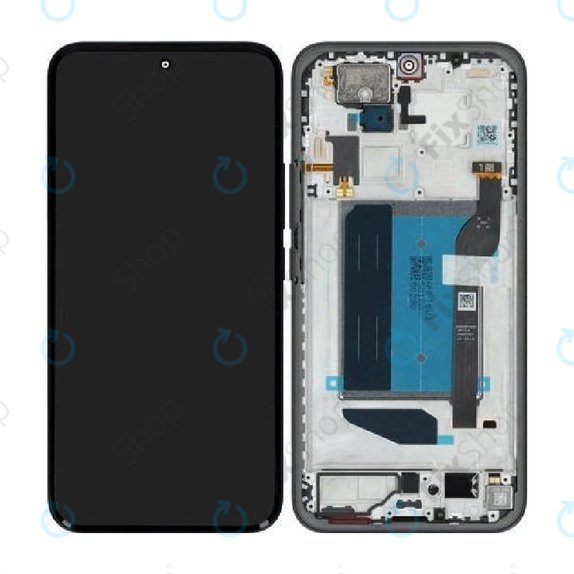 Дисплей за Xiaomi Redmi Note 15 Pro+ 5G, Midnight Black, Тъчскрийн с рамка, 5600260P16U00, Genuine Service Pack