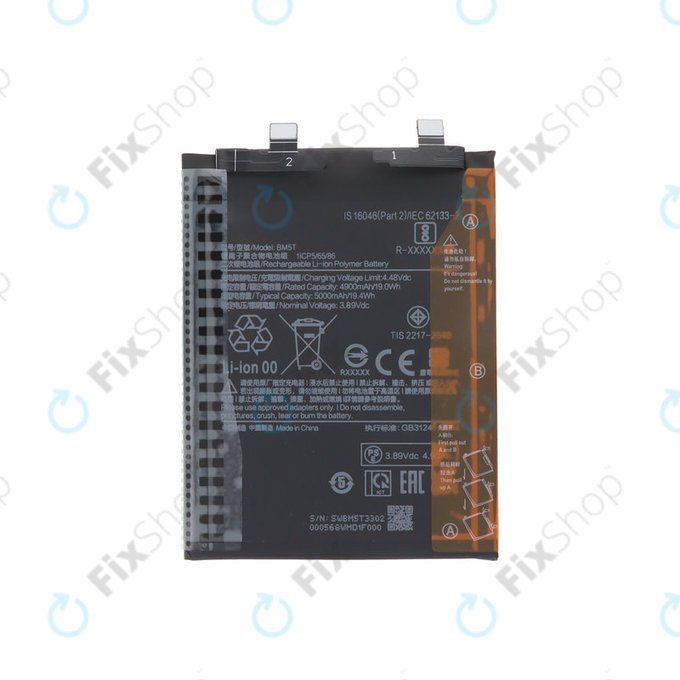 Батерия за Xiaomi 13T 2306EPN60G, Redmi Note 13 Pro 4G 23117RA68G 2312FPCA6G, 5000mAh, BM5T, Genuine Service Pack