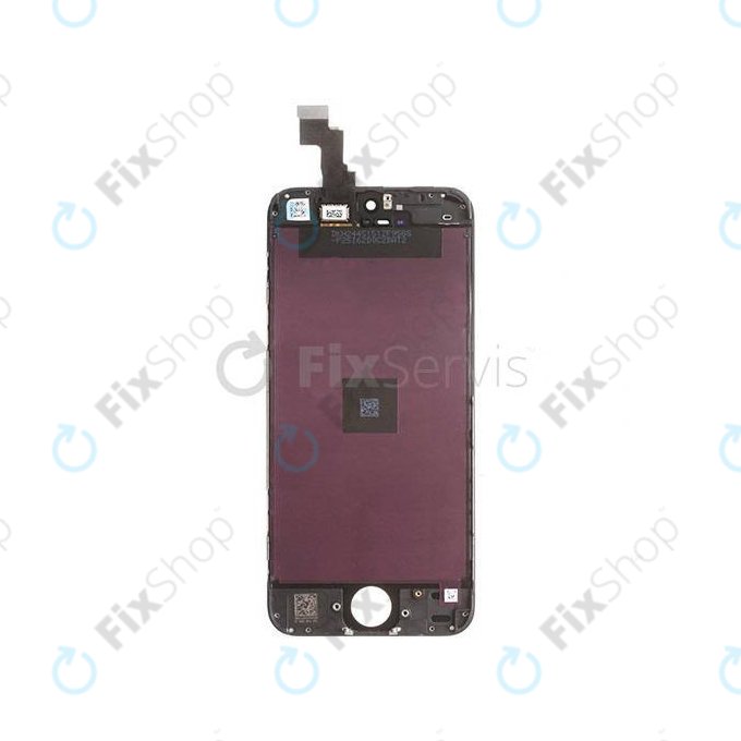 Дисплей за iPhone 5C, Black, Тъчскрийн с рамка