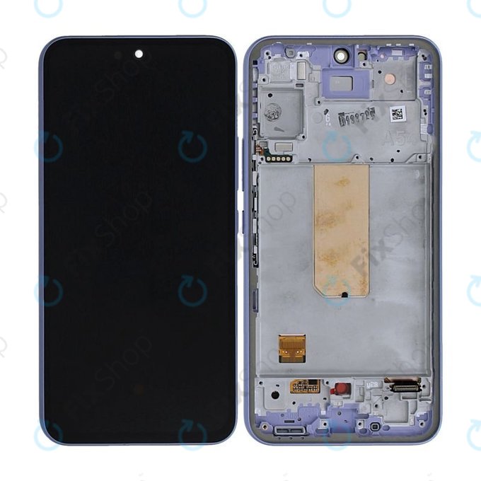 дисплей за Samsung A54 5G A546B, Тъчскрийн и рамка, GH82-31231D, GH82-31232D, Light Violet, Genuine Service Pack