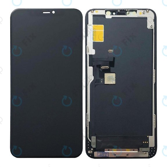 Дисплей Soft OLED за iPhone 11 Pro Max, Тъчскрийн с рамка, FixPremium