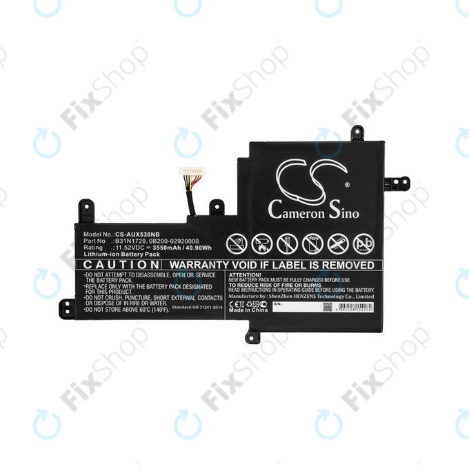 Батерия за Asus VivoBook S15, X530, 3550mAh, Li-Ion, 11.52V, B31N1729, HQ