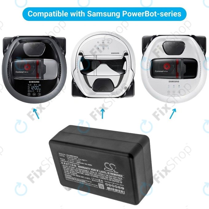 Батерия за Samsung PowerBot R7040, DJ96-00193E, VCA-RBT71, Li-Ion 21.6V 2600mAh, HQ