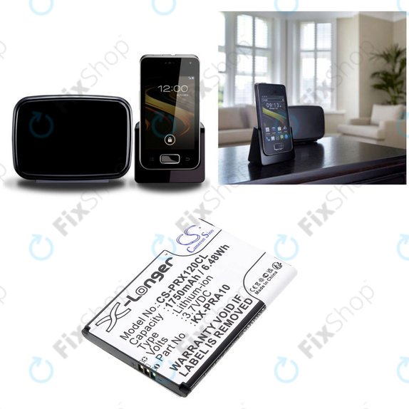 Батерия за Panasonic KX-PRX110, 120, 150, 1750mAh, Li-Ion, 3.7V, KX-PRA10, HQ