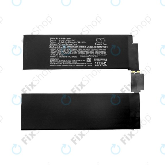 Батерия за Apple iPad Pro 11.0 (1st Gen 2018), A2042, 020-02507, 7700mAh, HQ