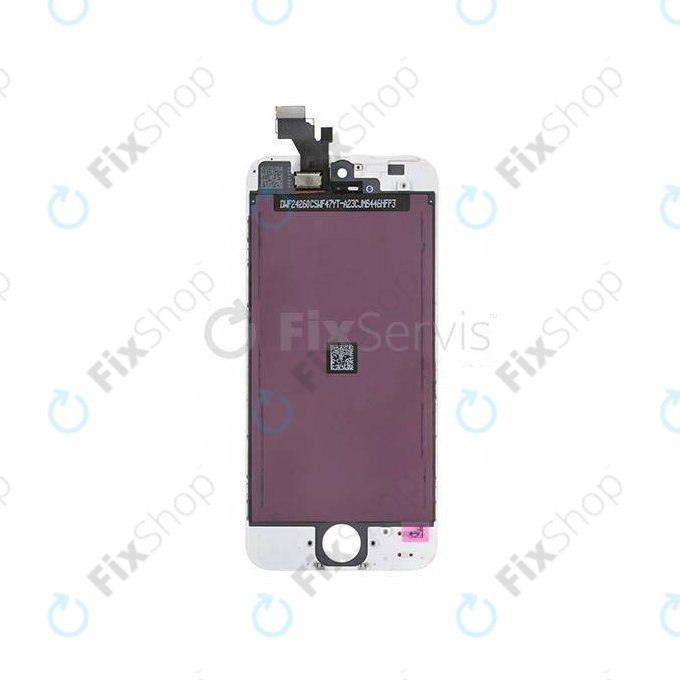 Дисплей за iPhone 5, White, Тъчскрийн с рамка