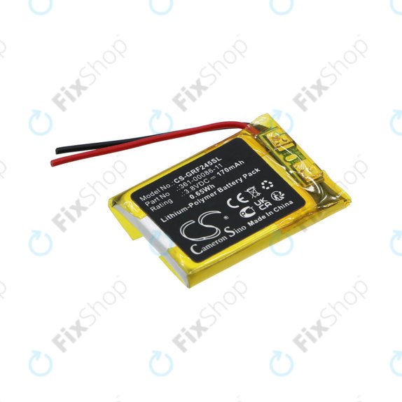 Батерия за Garmin Forerunner 245, Forerunner 245 Music, 170mAh, Li-Pol, 3.8V, 361-00086-11, HQ