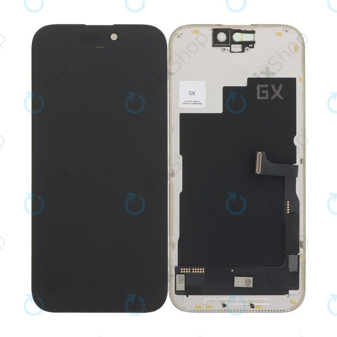 Дисплей Hard OLED за iPhone 15 Pro, Тъчскрийн с рамка, FixPremium