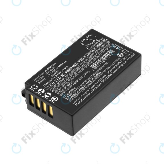 Батерия за Nikon Coolpix A, 850mAh, Li-Ion, 7.4V, EN-EL20, HQ