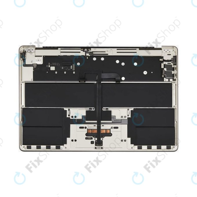 Горен корпус с клавиатура за MacBook Air 15", A3114 (2024), с US клавиатура и батерия, Starlight, 661-40268, Genuine Apple