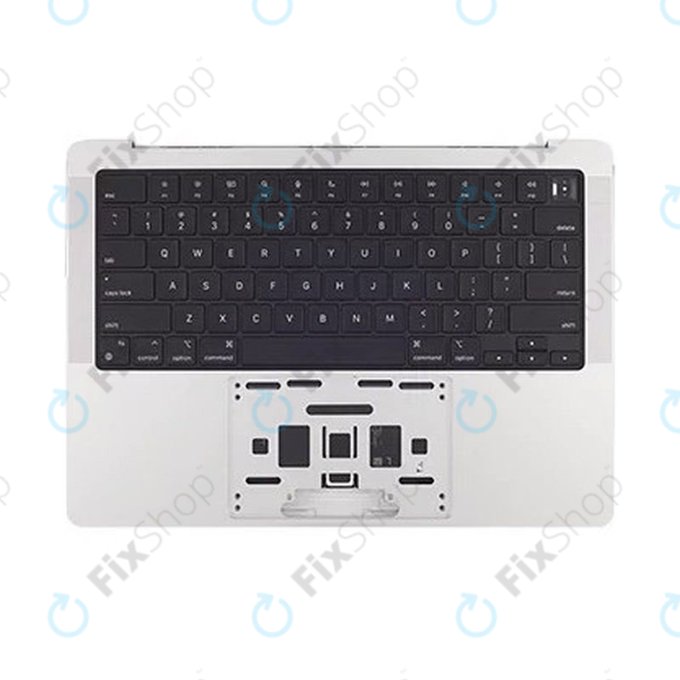 Горен корпус с клавиатура за MacBook Pro 14", A2442 (2021), A2779 (2023), с US клавиатура и батерия, Silver, 661-21973, Genuine Apple