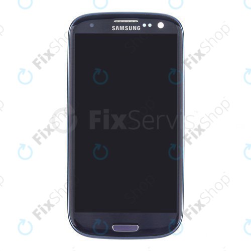 дисплей OLED за Samsung S3 i9300, Тъчскрийн и рамка, Pebble Blue