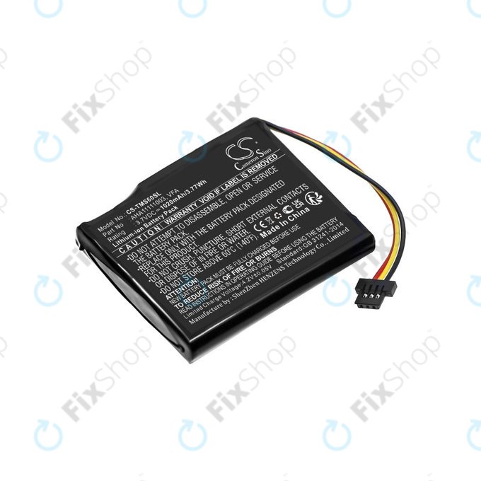 Батерия за TomTom Start 60, 1020mAh, Li-Ion, 3.7V, VFA, HQ