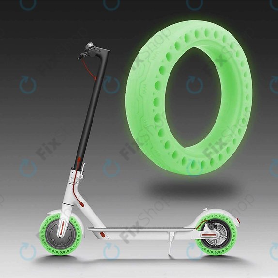 Издръжлива напълно безкамерна гума за Xiaomi Mi Electric Scooter 1S, 2 M365, Essential, Pro, Pro 2, флуоресцентно зелен, Green Fluorescent