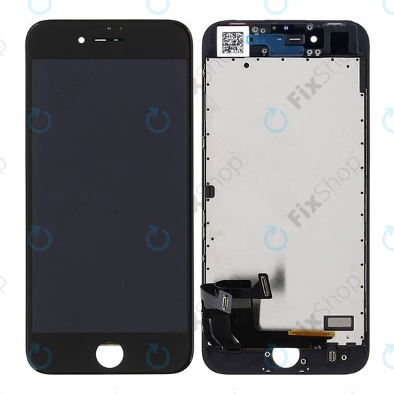 Дисплей за iPhone 8, SE (2020), SE (2022), Black, Тъчскрийн с рамка, Refurbished